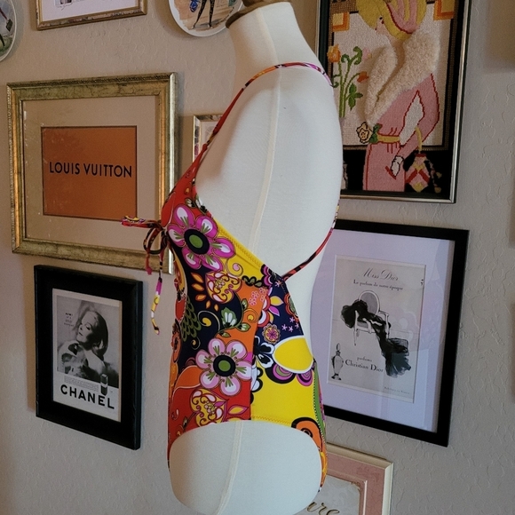 Zara Blogger's Favorite One Piece Multi-color One Piece Swimsuit - Picture 5 of 6